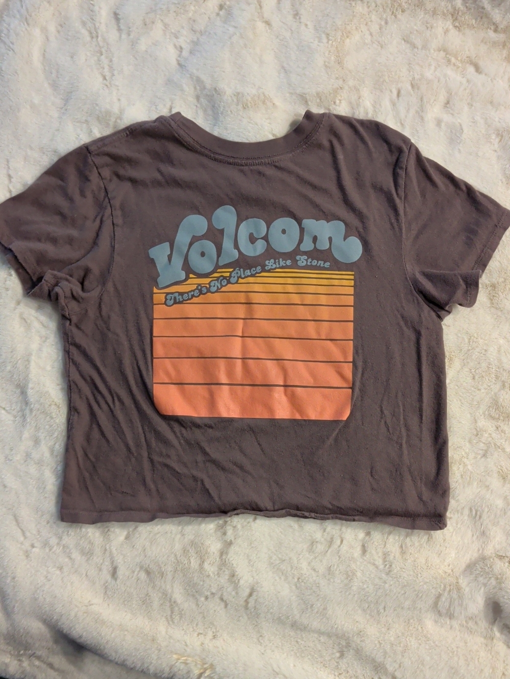 Volcom Kids Crop Top in Dusty Mauve